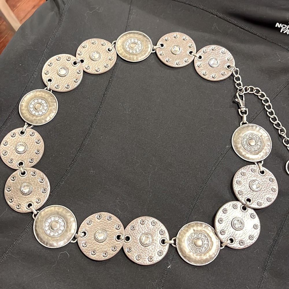 Silver Disc Chain Belt